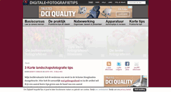 Desktop Screenshot of digitalefotografietips.nl