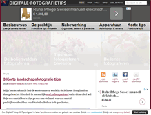 Tablet Screenshot of digitalefotografietips.nl